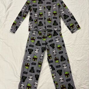 Star Wars Boys Pajamas Set Size 10 Long Sleeve Shirt Pants